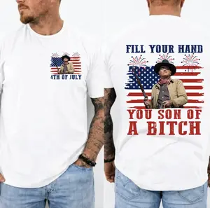 Fill Your Hand You Son Of A Btch Shirt, John Wayne Rooster Cogburn T-shirt, Classic Movie Quote Tee, Funny Show Fireworks T-Shirt For Independence Day, Gift For Men And Women