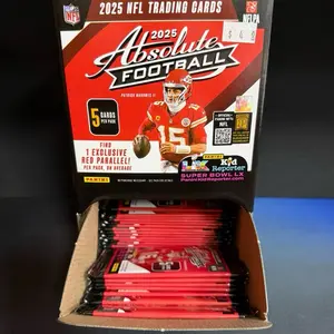 2025 Absolute Football Gravity Feed Pack (Look for Kabooms and Explosives)