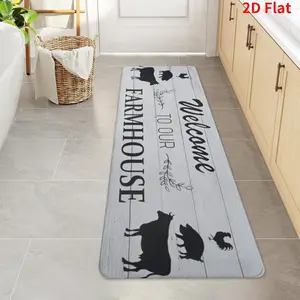 Wood grain background printed floor mat 40x120cm Runner Rug Washable Hallway Runner Rug Non-Slip Soft Printed Kitchen Runner for Hallways, Modern Floor Carpet for Entryway Bedroom Hall Indoor