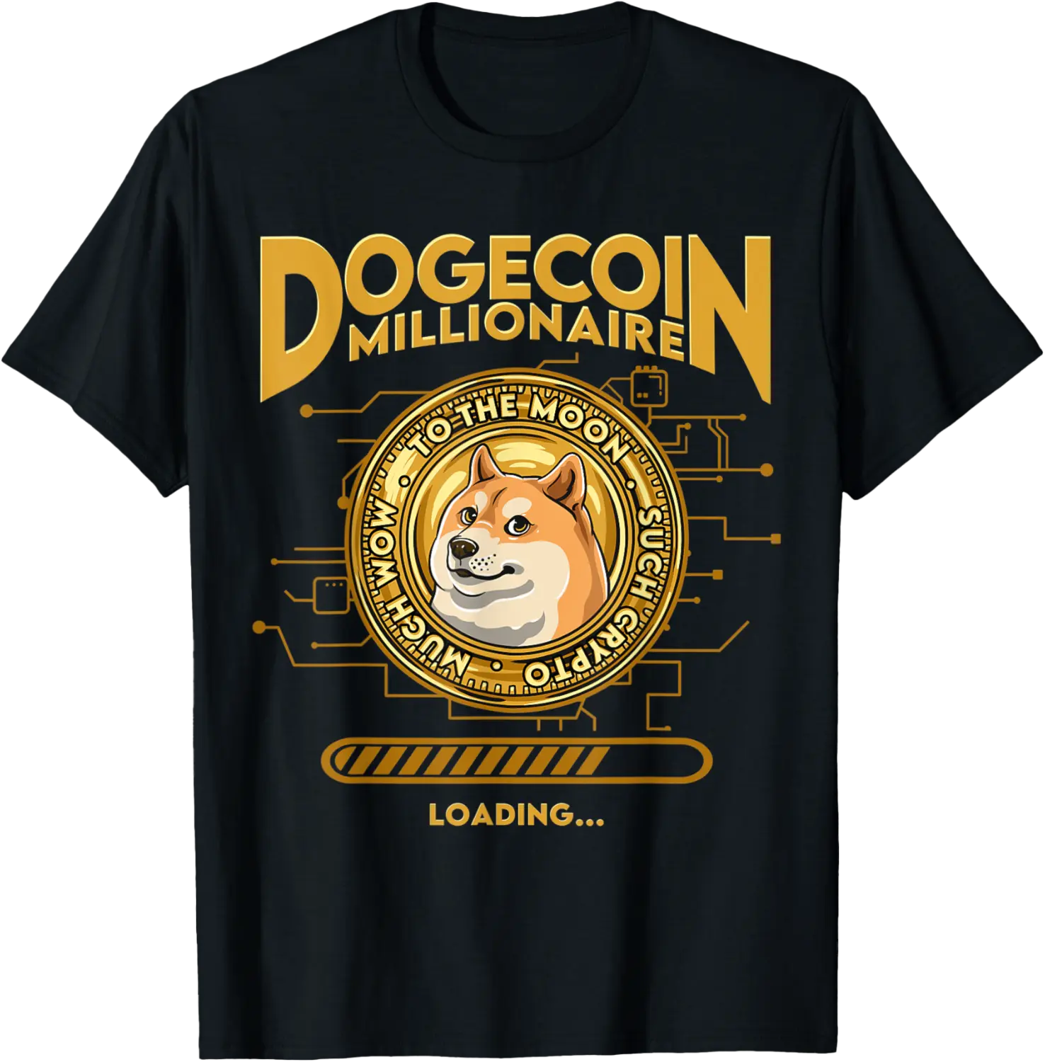 Dogecoin Millionaire Funny DOGE Dogecoin Crypto Coin Token T-Shirt - Codyweav Shop 68B0963LF81Q