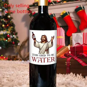 Funny Wine Bottle Labels 'this Was Water' Stickers, 20 Sheets Per Pack, Humorous Party Decals, Fun Holiday Decorations