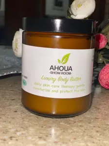 Luxury Body ButterDaily Skin Care Therapy Indulge in our rich and nourishing Luxury Body Butter, carefully crafted to provide gentle, long-lasting moisturization and protection for your skin. Experience the best of African beauty with AHOUA Showrooms.