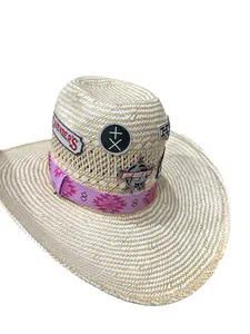 Two Tone Pink Elastic Hat Band 1.25 inch