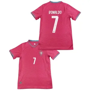 2026 Portugal No. 7 Ronaldo Red Special Edition Short-Sleeve Soccer Jersey