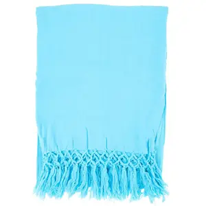 Teal Fringe Sarong – Cool, Coastal & Ready to Wrap