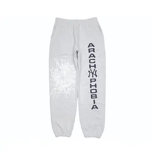 Spider Worldwide Arach NY Phobia Web Logo Sweatpants Ash Grey Navy Blue White