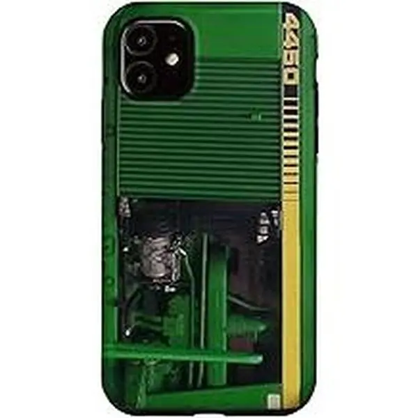 John Deere 4050 Tractor Custom Protective Phone Case - Handheld Smartphone Cellphone Casing Cover for iPhone 15, Resistance Design, Wireless Charging Compatible Mobile Accessory