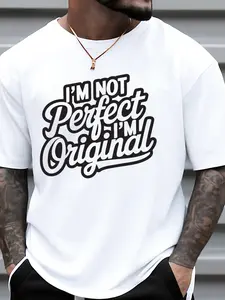 Men's 180g 100% Cotton T-Shirt with New York City Y2K Print - Urban Streetwear Round Neck Short Sleeve Tee Suitable for Casual Attire, - Fit for Layering & NYC-Themed Outfits, PLUS SIZE