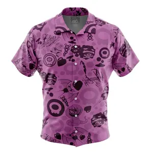Poison Type Pokemon Button Up Hawaiian Shirt | Cool Summer Anime Vibes for Men & Fans