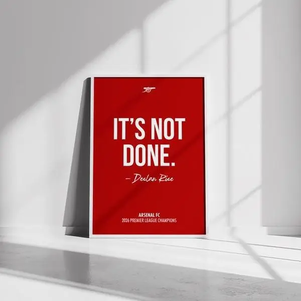 Arsenal Declan Rice Poster | It's Not Done | Art Print | Football | Gunners | 2026 Gurnam