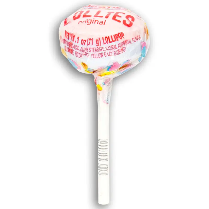 24-Count Smarties Mega Lollies Original - Iconic Hard Candy Suckers, Bulk Classic Retro Nostalgic Treats for Candy Lovers, Sweet Escape Party Favors, 1.1oz Assorted Flavors Lollipops Gift Fillers