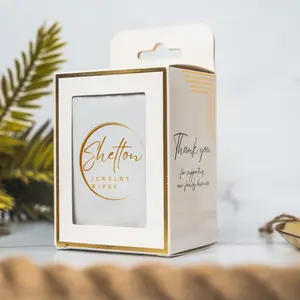 Shelton Jewelry Cleaner Shiny Wipes – 12Pcs Moist Towelettes Individually Wrapped for Silver, Gold - Jewelry Polishing Cloths for Diamond Rings, Earrings, Necklaces – No Rinsing, Safe and Easy to Use