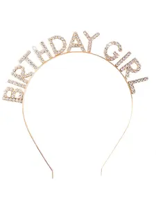 1PC BIRTHDAY GIRL Rhinestone Hairband, Fashionable Letter Headpiece, Elegant Design, All Seasons Accessory, Perfect Gift for Girls, Headbands
