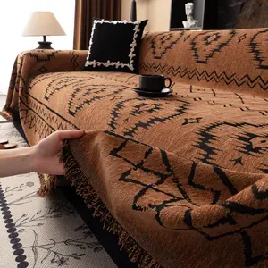 1pc Chenille Sofa Throw Blanket, All-Season Modern Contemporary Style, Living Room Bedroom Decor, Non-Slip Pet Friendly, Sofa Couch Covers, Dustproof Sofa Slipcover, Decorative Sofa Cover, Sofa Covers Washable