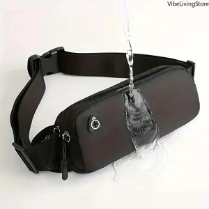 Ultra Thin Nylon Crossbody Fanny Pack, Compact Lightweight Waterproof Waist Bag, Portable Bum Bag for Commute Fitness Travel Camping