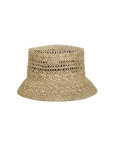 Capri-Raffia Bucket Hat - M/L