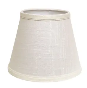 360 stand 12 in. White Empire Hardback Slanted Linen Decorative Lampshade - Uno Fitter (Model 469955)