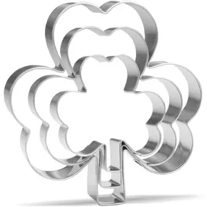 Shamrocks Cookie  Set - 3 count - Stainless Steel