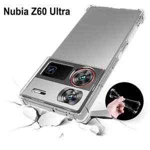 Zte Nubia Z60 Ultra Nx721j Case, Thin Transparent Silicone Tpu Protective Cover, Anti-Drop Soft Shell Design, Durable Phone Accessory