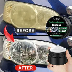 Car Headlight Restoration Kits Headlamp Scratch Remover Removal Deeply Oxidation Yellowing Refurbish Repair Polish Paste Headlight Polishing Agent Professional Headlamp Care Set