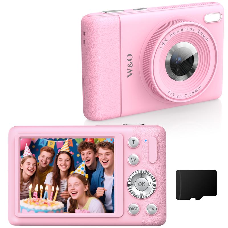 4K Digital Camera for Photography, Auto-Focus 64MP Vlogging Camera for Beginner with 2.4 inch 180° Flip Screen, 18X Digital Zoom Point and Shoot Camera with 32GB Micro SD Card, Perfect Gifts for Halloween and Thanksgiving 4K Digital Camera for Photography, Auto-Focus 64MP Vlogging Camera for Beginner with 2.4 inch 180° Flip Screen, 18X Digital Zoom Point and Shoot Camera with 32GB Micro SD Card, Perfect Gifts for Halloween and Thanksgiving