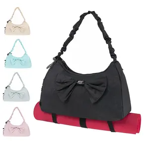 Women's Aesthetic Multi-Pocket Gym Backpack for Female Adults - Yoga Sports Bag with Mat Straps, Shoe Compartment, Wet-Dry Separation for Dance Workouts