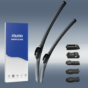 ITUTN Premium Windshield Wiper Blades, All-Weather Beam Wipers (Set of 2) – Silent, Streak-Free, High-Flex Rubber, Fits 99% Vehicles with Multi-Adapters, Easy Install Replacement for Cars, SUVs & Trucks