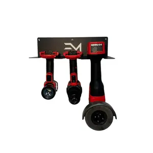 Bauer 3-Slot Drill Organizer for Efficient Tool Storage and Organization - Ideal for Workshop Organization