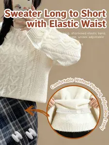 100cm Adjustable Hem & Waist-Cinching Tool, No-Sew Hem Shortener, Invisible Waist Tightener, Unisex for Home Tailors, All Seasons
