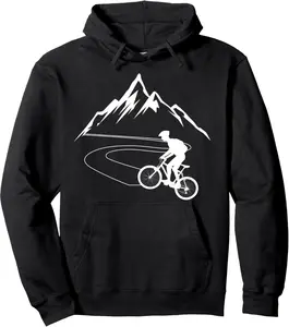 Single Track Downhill Biker Gift Hoodie | Mountain Biking Pullover Hoodie