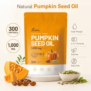 Natural pumpkin seed oil and saw palmetto softgel 1000mg high content plant esters 300 capsules SummerVibes