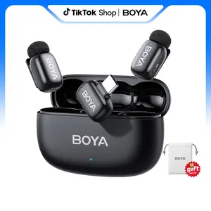 BOYA mini 2 Wireless Microphone Lapel Al NoiseCancellation mini Super Mic for Vlogging BOYA mini 2 Wireless Microphone Lapel Al NoiseCancellation mini Super Mic for Vlogging