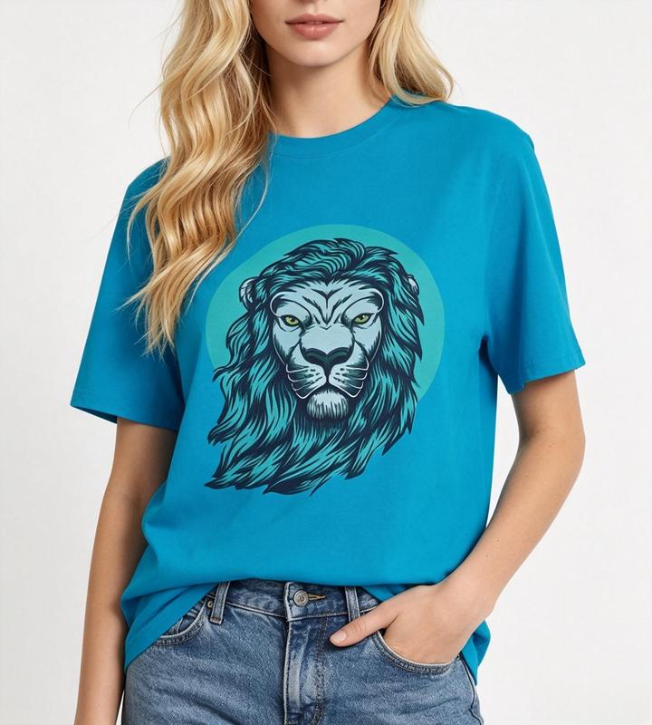 Women's Comfortable Cotton Vintage Circle Print Short-Sleeve T-Shirt - Lady's Casual Beach Top #sohochic