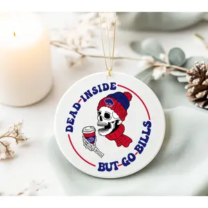 Dead Inside But Go Bills Ornament