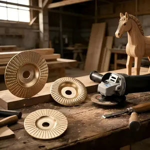 100mm Hard Alloy Woodworking Carving Blade Disc, Angle Grinder Accessory, Electric Grinding Wheel, Multi-Function Forming Disk, Tool