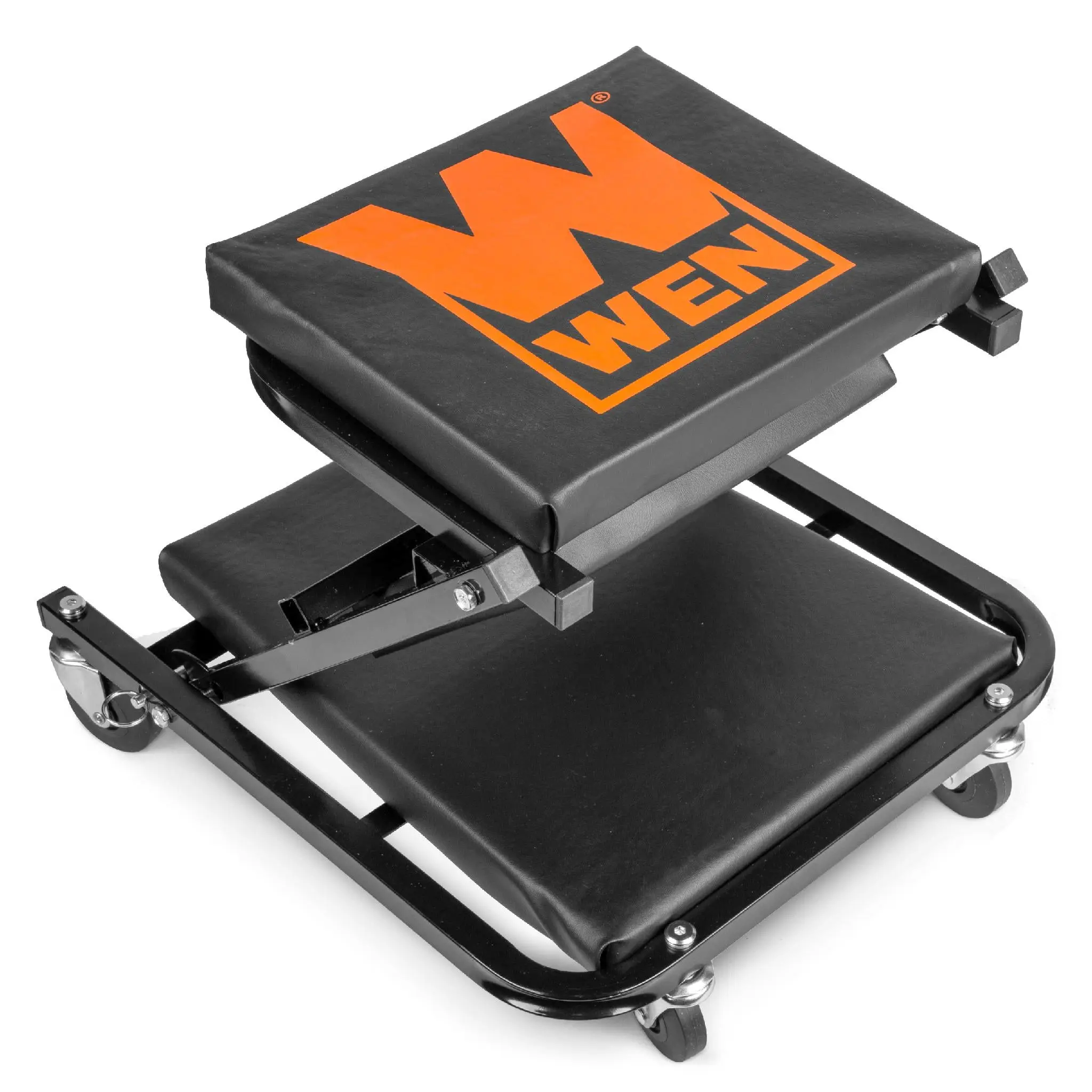WEN 73300 300lb Capacity 2-in-1 Mechanic Creeper and Seat - 36-in Mechanic Work Tools for Auto Repair, Converts Fast Creeper/Seat