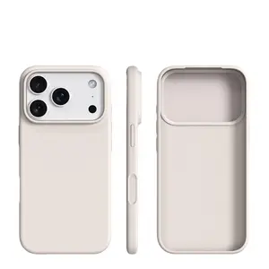 Luxury Lens Frame Case, Ultra-Thin Liquid Silicone Soft Shell, Compatible with iPhone 17 Pro Max/16/15/14/13/12/11 Pro Max/XR Plus