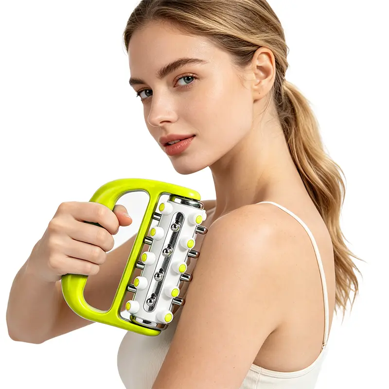 Portable Massage Roller, Handheld Muscle Relaxation Massager for Men and Women, Muscle Relaxation Tool for Home Gym Workouts, Relaxation Aid, Home Gym Equipment