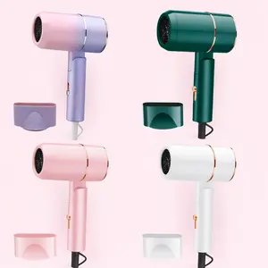 Travel Hair Dryer 800W Mini Foldable Blow Dryer, Ionic Fast Drying Hairdryer with Hot &amp; Cool Settings, Lightweight Portable Hair Dryer with Concentrator Nozzle for Women Men, Home, Salon, Vacation, Dorm, Hotel