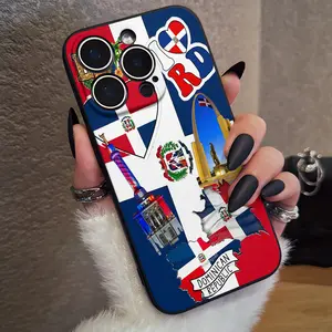 Dominican Pride Phone Case , Soft Silicone , Fully Protected and Shockproof For iPhone 17 16 15 Pro Max 14 17Pro 13 12 11 XSMAX Plus Air 17e Cover Dominican Republic