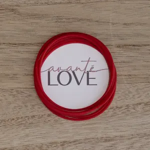 Crimson: Silicone Jelly Bracelets-Stack of 6