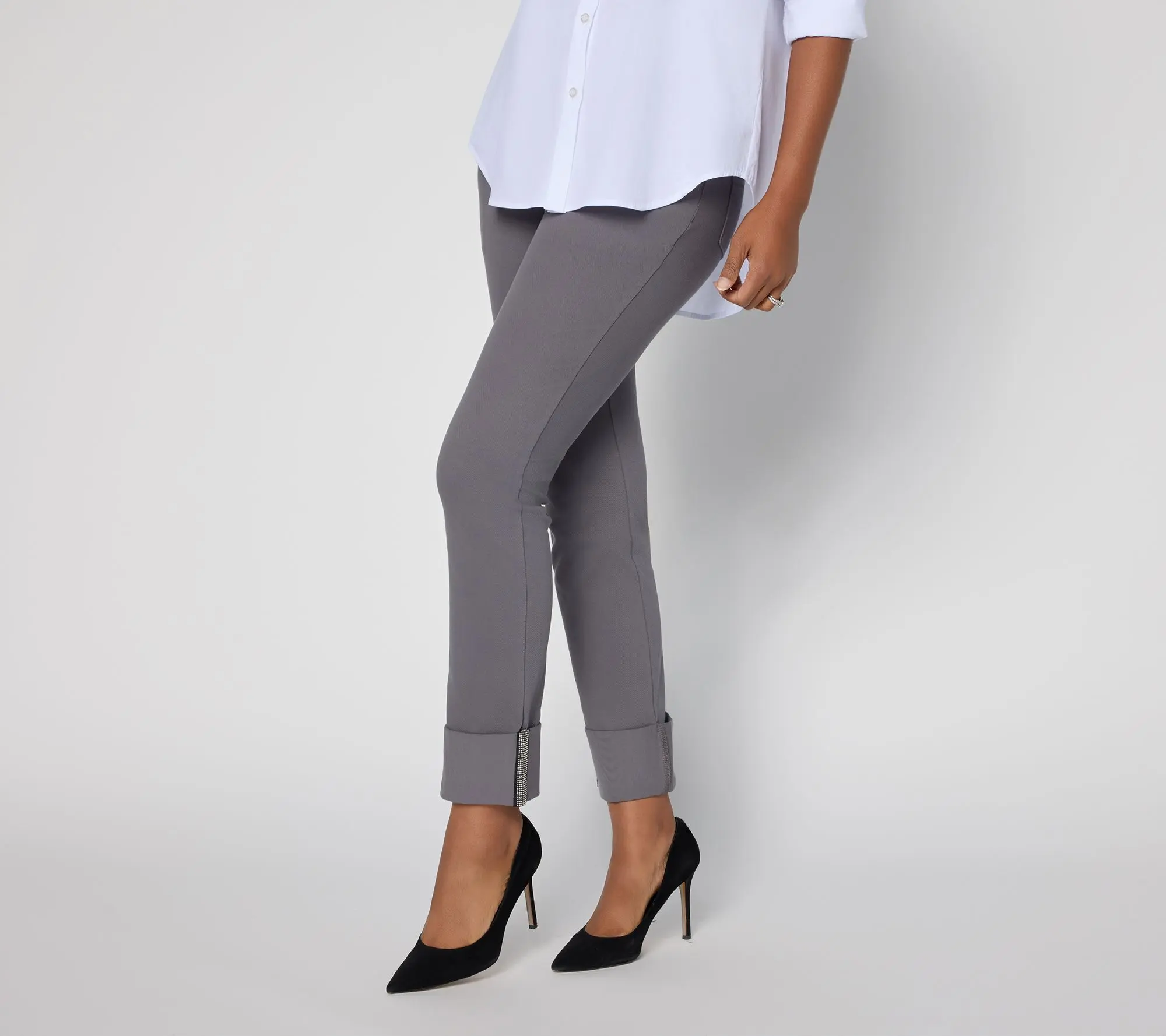 Women with Control Petite Prime Stretch Denim Ankle Pants