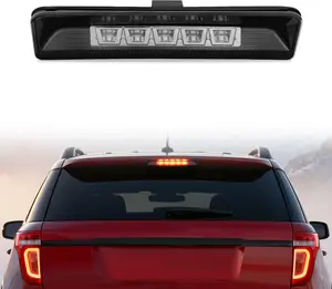 Nilight Third Brake Light Tail High Mount 3rd Stop Lights Smoked Lens Compatible with Ford Explorer U502 2011 2012 2013 2014 2015 Van SUV Rear Center Cab Lamp