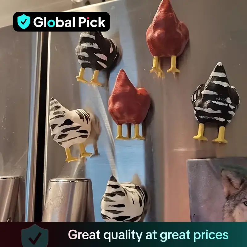 Chicken Butt Design Fridge Magnet, 1/3 Counts Creative Art Design Magnetic Sticker, Strong Magnet for Kitchen, Whiteboard, Storage Cabinet, Refrigerat