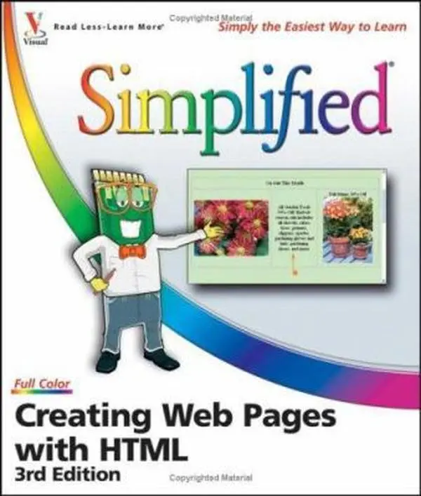Used HTML Web Page Creation Tutorial Book - "Creating Web Pages with HTML Simplified" by Sherry Willard Kinkoph (Paperback), Books