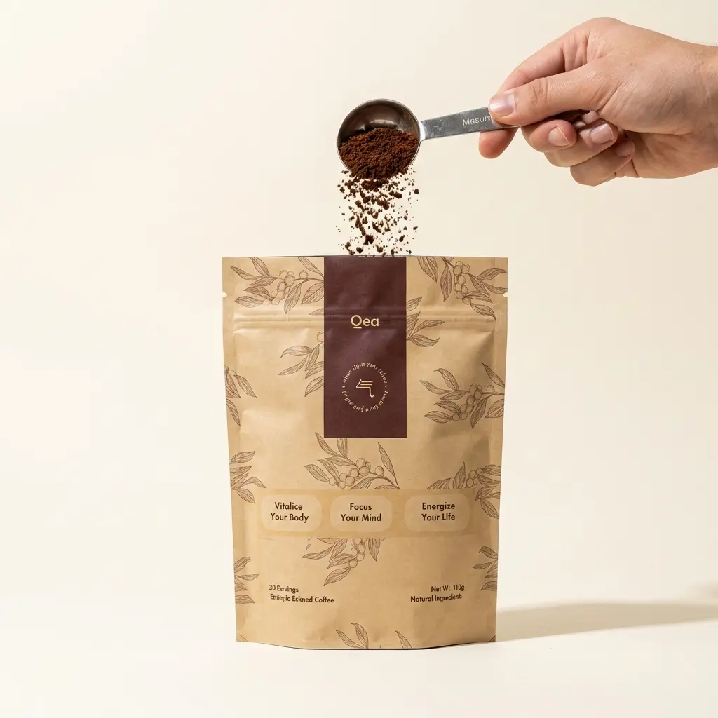 QEA World's 1st Cistanche Root Infused Coffee - Premium Coffee, 30 Servings for Longevity & Health Energy Recovery Beverage