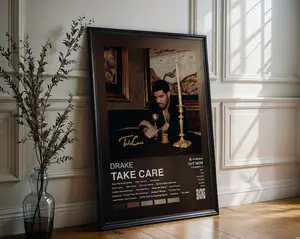 Drake Poster | Take Care Poster | 4 Colors | Album Cover Poster | High Quality Prints | Music Gift | Free USA Shipping | Rap Music Poster #2