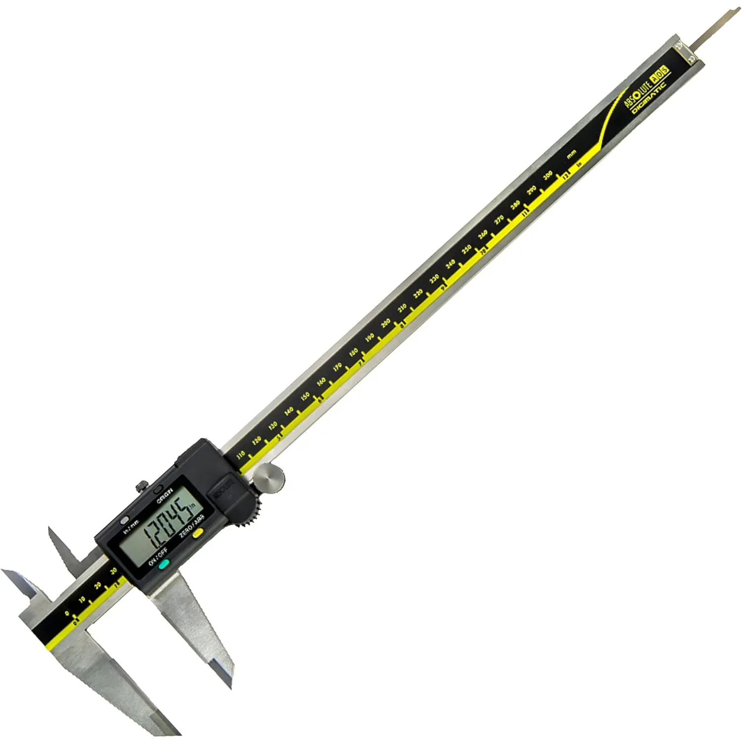 Mitutoyo 500-193-30 Caliper 12" (300mm) – High-Precision AOS Encoder – Stainless Steel Electronic Vernier Caliper with .0005"/0.01mm Resolution for Accurate Measurement