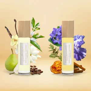 Warm Sandalwood & Vanilla Bean Roll On Fragrance Oil Combo, Arlyn, For Women Vegan Eco Conscious Made In USA 0.34 Fl Oz Each - Perfume