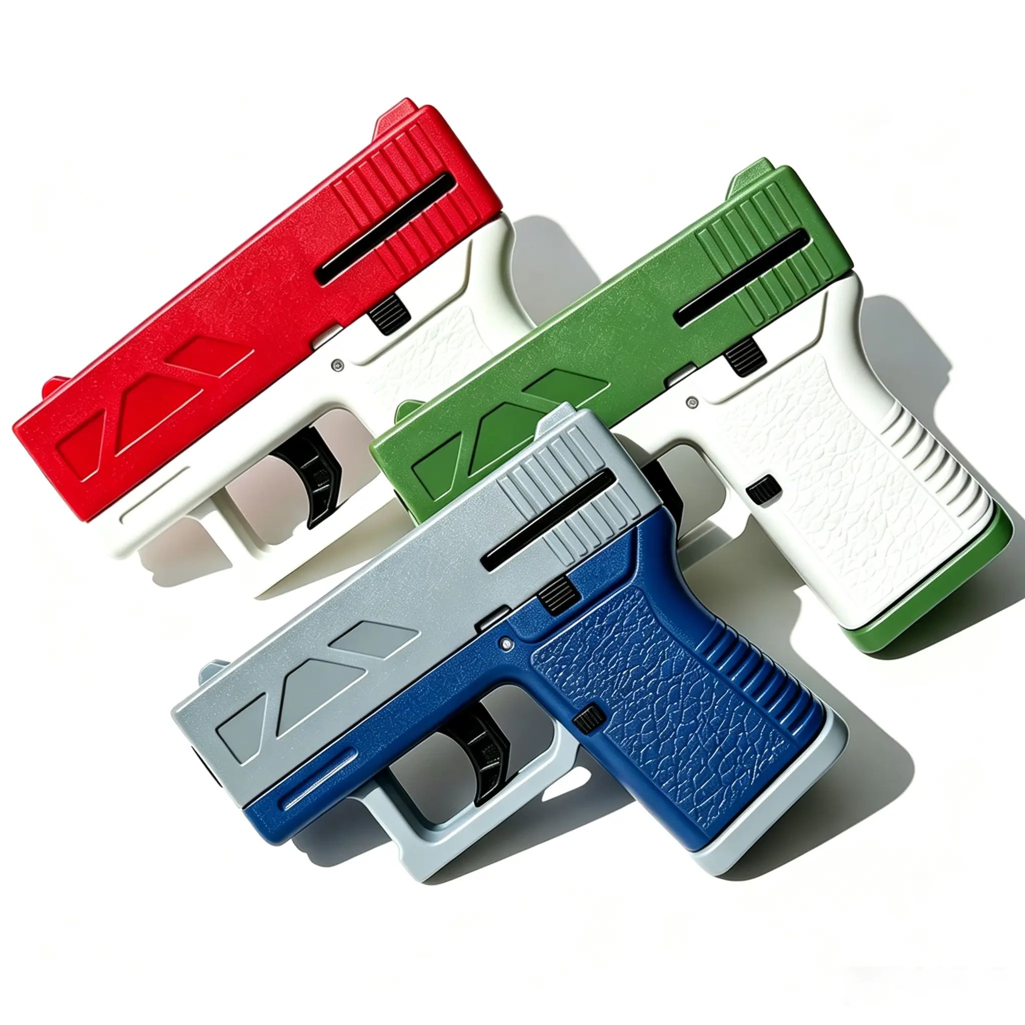 Mechanical Continuous-Fire Recoil Flying Disc Launcher Toy, Safe Outdoor Fun Launching Gift for Kids